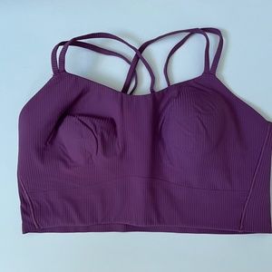 Lululemon Like a Cloud Ribbed Longline Bra B/C Cup Size 14 XL